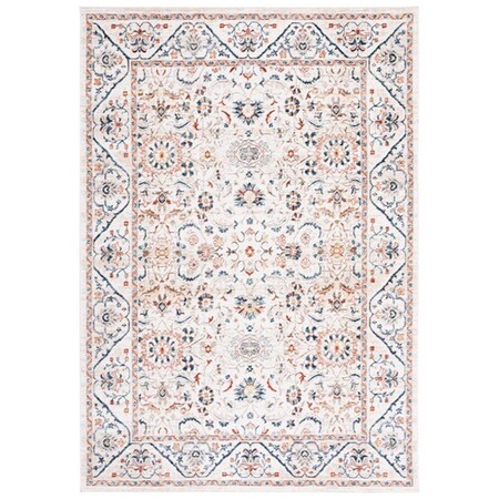 Safavieh 5 x 8 ft. Olympia 210A Power Loomed Rectangle Area Rug Ivory & Navy OPA210A-5